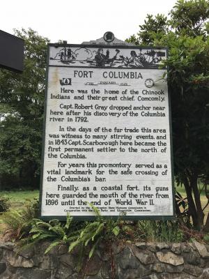 Fort Columbia sign